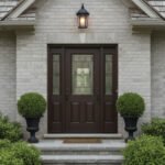 D31 Nettilling | Decorative Glass Entry Door | Patina Caming & Modern Geometry - 图片 3