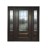 D30 Claire Decorative Glass Entry Door - High Privacy Front Door for GTA Homes