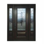 D34 Mackay Decorative Glass Entry Door - Maximum Privacy Modern Design for GTA Homes