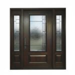D35 Wollaston Modern Decorative Glass Entry Door - Maximum Privacy Design for GTA Homes