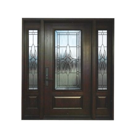 D30 Claire Decorative Glass Entry Door - High Privacy Front Door for GTA Homes