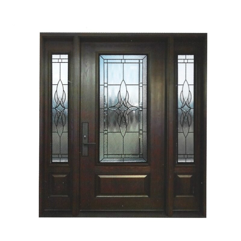 D30 Claire Decorative Glass Entry Door - High Privacy Front Door for GTA Homes