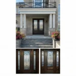 W10 Royalton | Ornate Wrought Iron Entry Door | Sandblasted Glass & Absolute Privacy - 图片 2