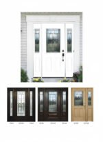 D31 Nettilling | Decorative Glass Entry Door | Patina Caming & Modern Geometry - 图片 2