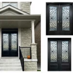 W14 Palazzo | Luxury Wrought Iron Entry Door | Sandblasted Glass & Absolute Privacy - 图片 2