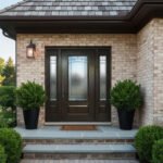 D28 Nipigon | Decorative Glass Entry Door | Patina Caming & Maximum Privacy - 图片 3