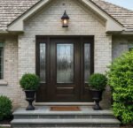 D30 Claire | Decorative Glass Entry Door | Patina Caming & High Privacy - 图片 5