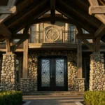 W14 Palazzo | Luxury Wrought Iron Entry Door | Sandblasted Glass & Absolute Privacy - 图片 3
