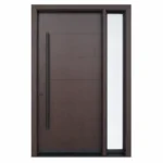 F31 fiberglass entry door with right sidelite and horizontal panel design