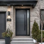 Fiberglass Door F32 | Modern Entry Door with Right Sidelite - Image 2