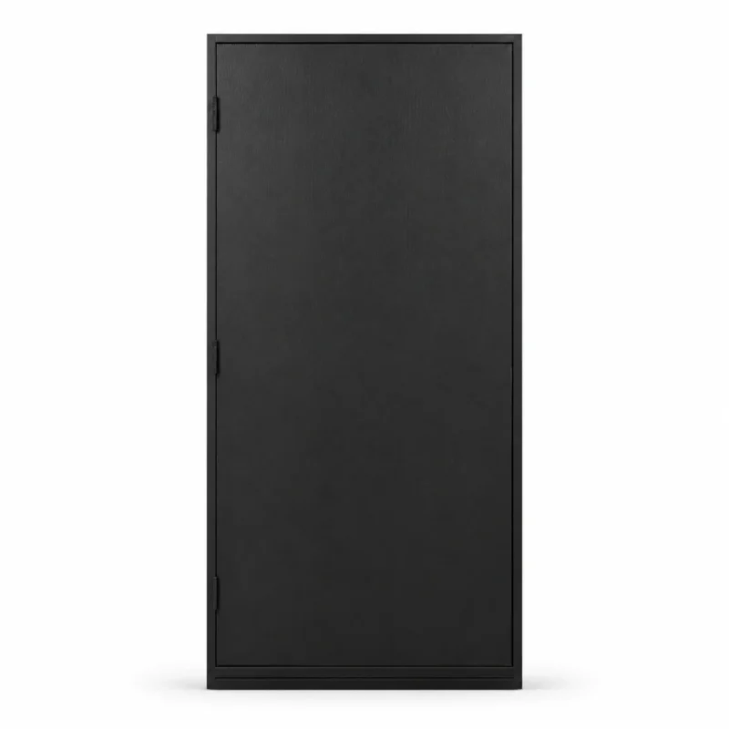 Premium black mahogany fine grain firbglass door by MapleFort Doors
