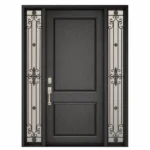F1-V1 fiberglass entry door Amazon white background