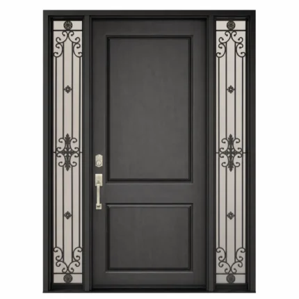 F1-V1 fiberglass entry door Amazon white background