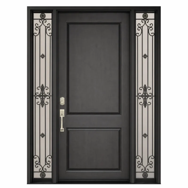 F1-V1 fiberglass entry door Amazon white background