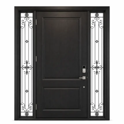 F1-V2 fiberglass entry door Amazon white background