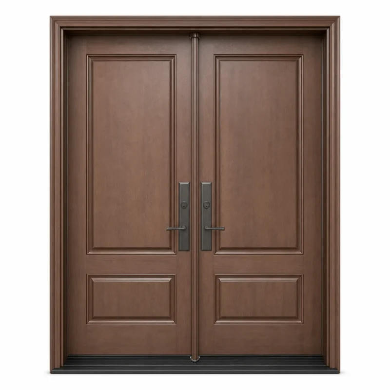 F100-V1 fiberglass entry door Amazon white background