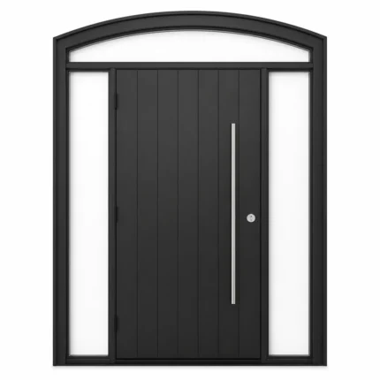 F101-V2 fiberglass entry door Amazon white background