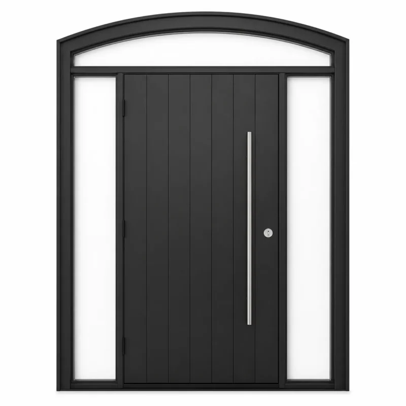F101-V2 fiberglass entry door Amazon white background