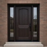 F103 fiberglass entry door installed home entrance scene