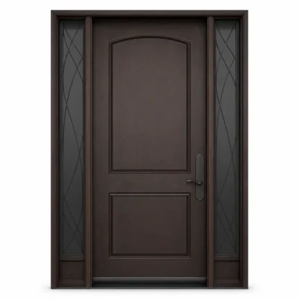 F105-V1 fiberglass entry door Amazon white background