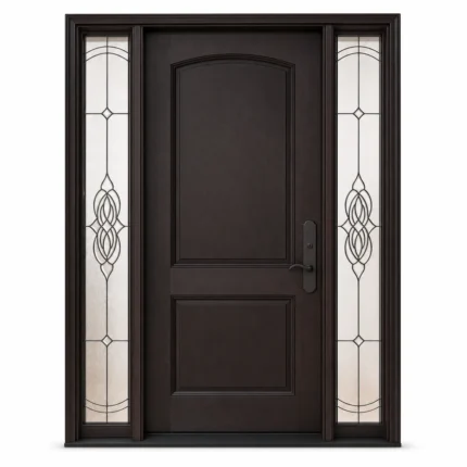 F105-V2 fiberglass entry door Amazon white background