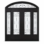 F107-V1 fiberglass entry door Amazon white background