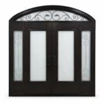 F107-V2 fiberglass entry door Amazon white background