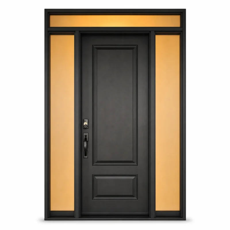 F111-V1 fiberglass entry door Amazon white background