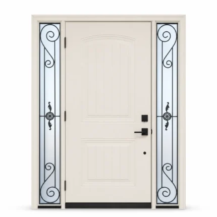 F112-V2 fiberglass entry door Amazon white background