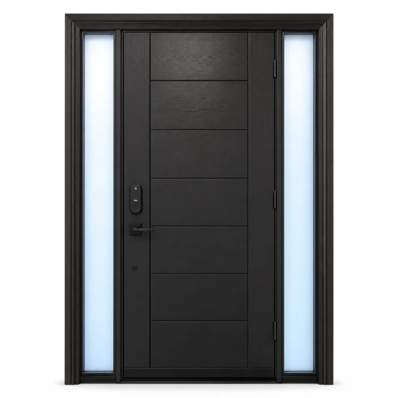 F114 fiberglass entry door Amazon white background