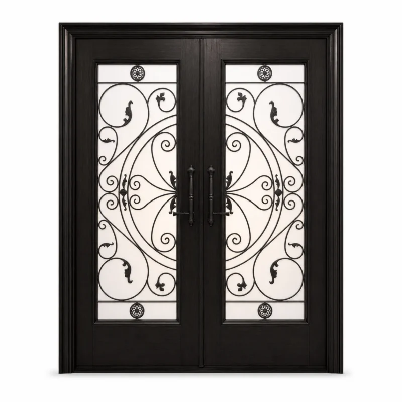 F115 fiberglass entry door Amazon white background