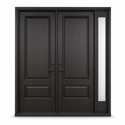 F120 fiberglass entry door Amazon white background