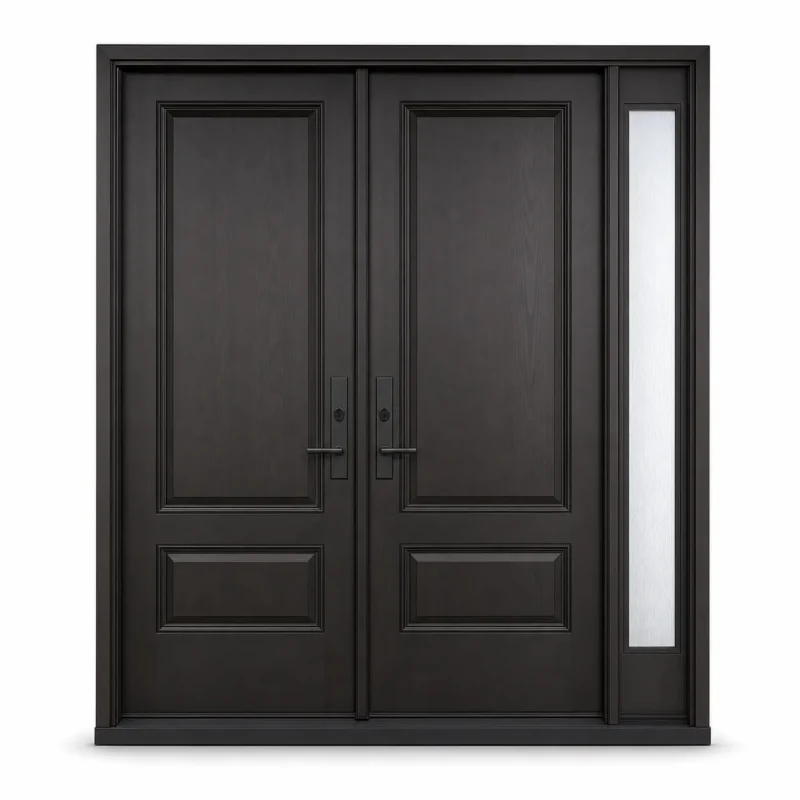 F120 fiberglass entry door Amazon white background