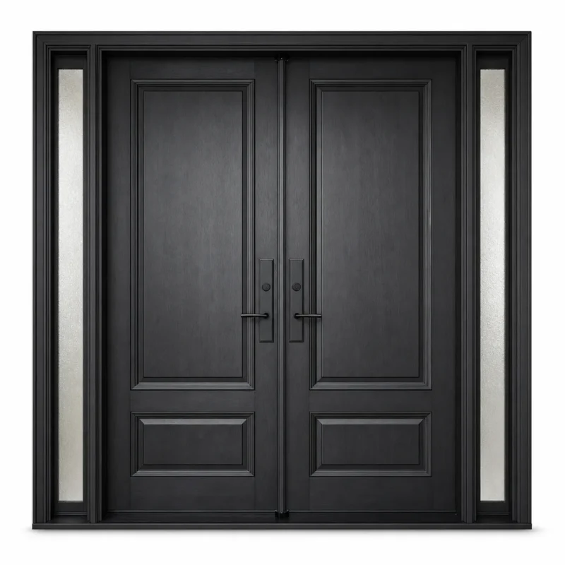 F121-V1 fiberglass entry door Amazon white background