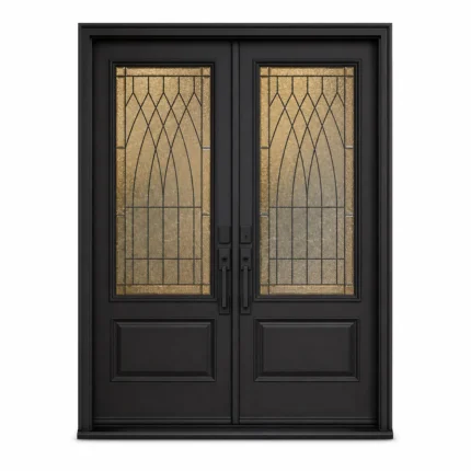 F122-V1 fiberglass entry door Amazon white background