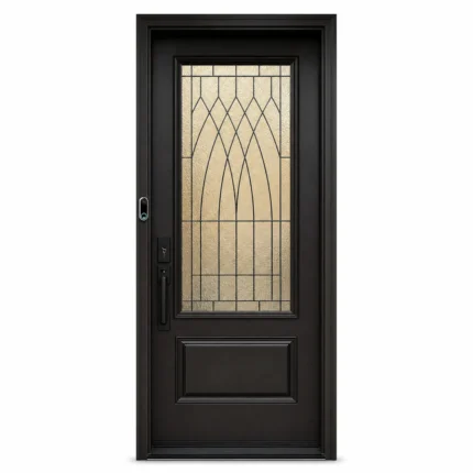 F123-V1 fiberglass entry door Amazon white background