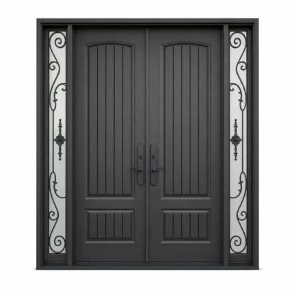 F123-V2 fiberglass entry door Amazon white background
