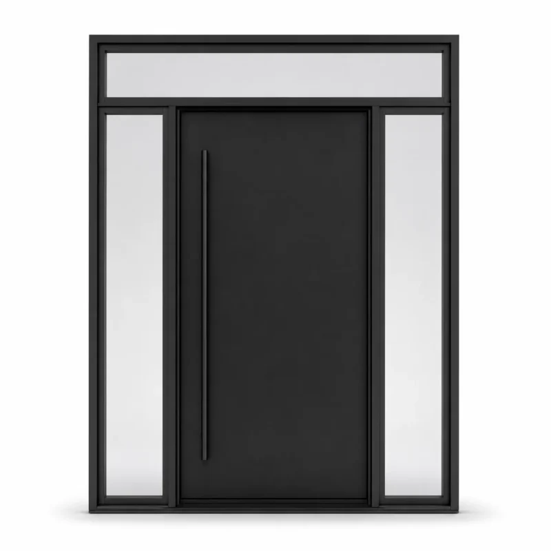 F124-V1 fiberglass entry door Amazon white background
