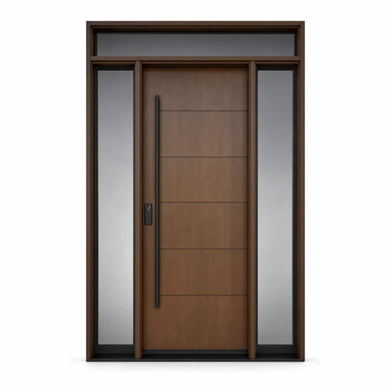 F125 fiberglass entry door Amazon white background