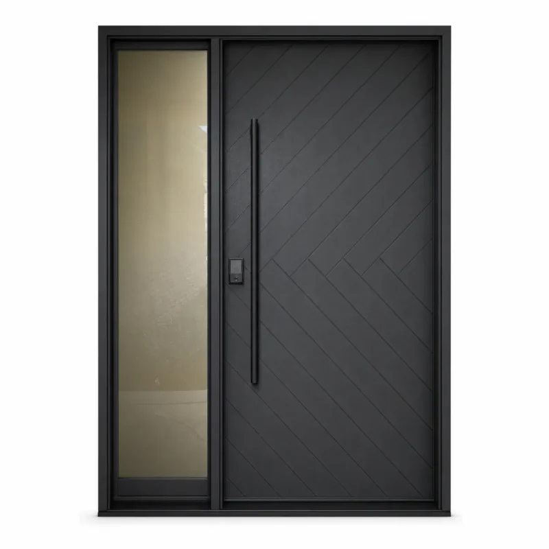 F126-V1 fiberglass entry door Amazon white background