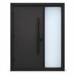 F126-V2 fiberglass entry door Amazon white background