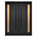 F128-V1 fiberglass entry door Amazon white background