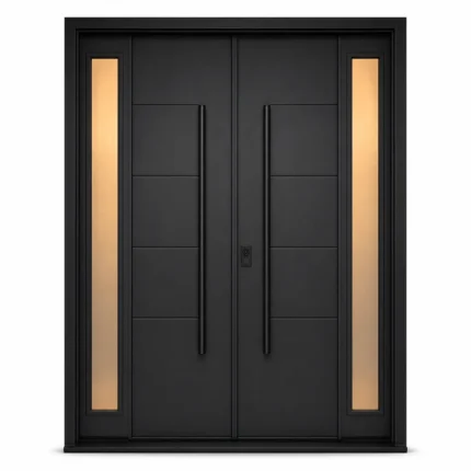 F128-V1 fiberglass entry door Amazon white background