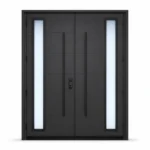 F128-V2 fiberglass entry door Amazon white background