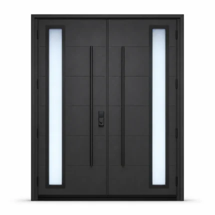 F128-V2 fiberglass entry door Amazon white background