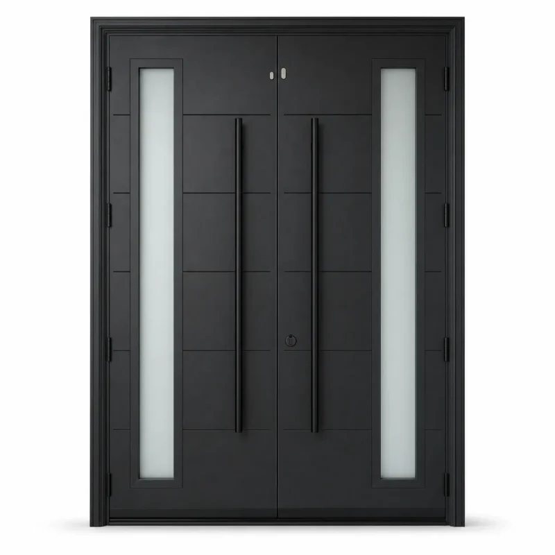F130-V2 fiberglass entry door Amazon white background