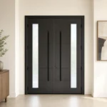 F130-V2 fiberglass entry door installed home entrance scene