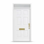 F131-V1 fiberglass entry door Amazon white background