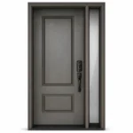 F132-V1 fiberglass entry door Amazon white background