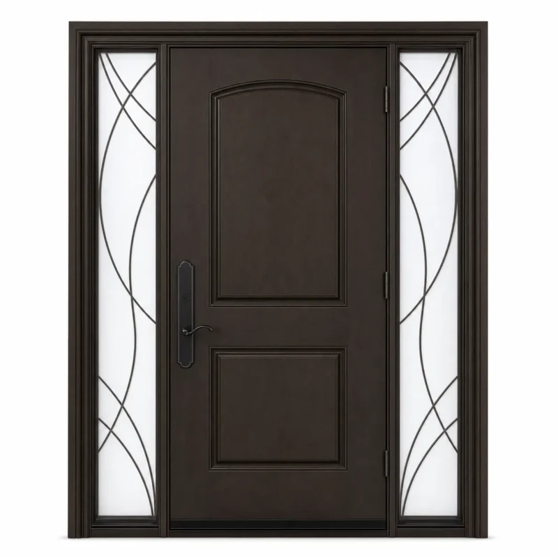 F14-MFD058 fiberglass entry door Amazon white background